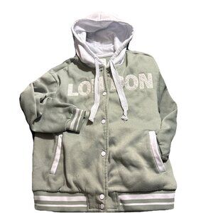 No Comment Unisex Varsity Jacket MEDIUM London 1986 Champions Lion PILLING WEAR